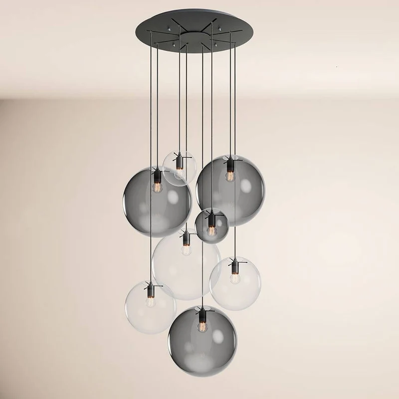 s.luce Orb Galerielampe 8-flammig Modular