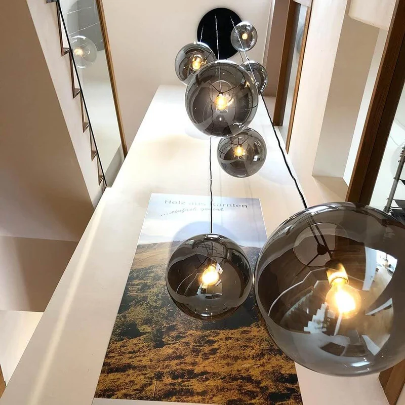 s.luce Orb XL Galerieleuchte 8-flammig mit Modular Baldachin