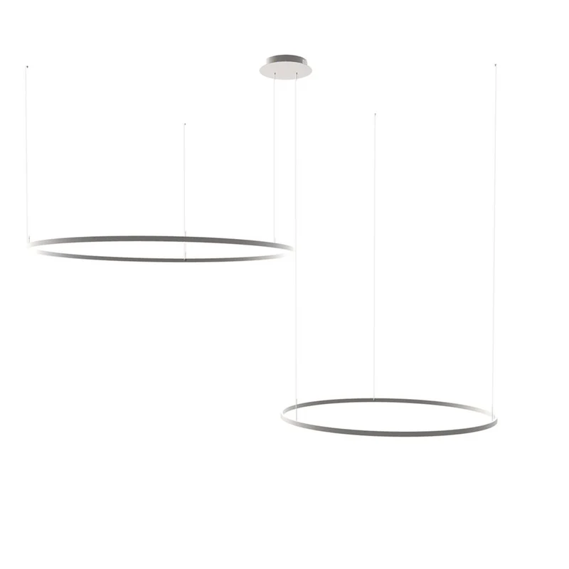 s.luce LED Ring Hängelampe 2-flammig Exzentrisch