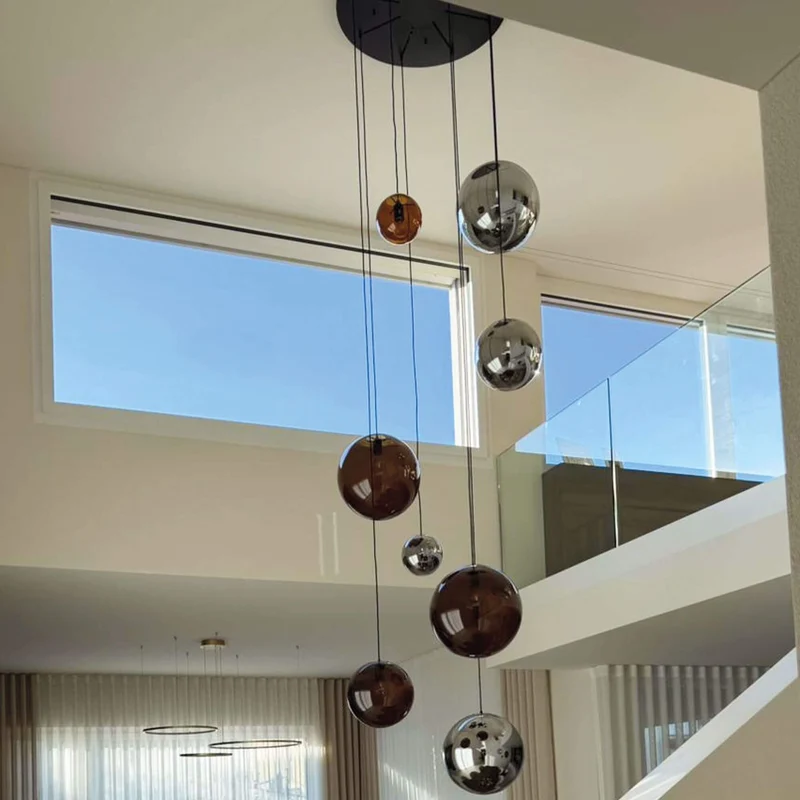 s.luce Orb XL Galerieleuchte 8-flammig mit Modular Baldachin