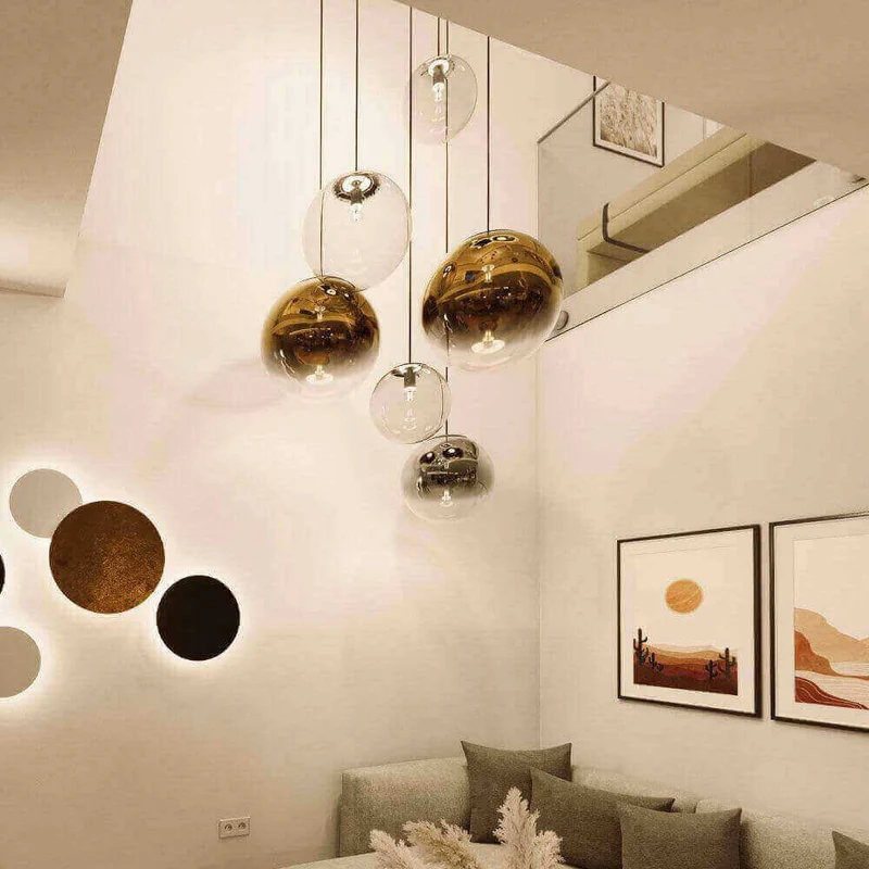 s.luce Orb XL Galerieleuchte 8-flammig mit Modular Baldachin