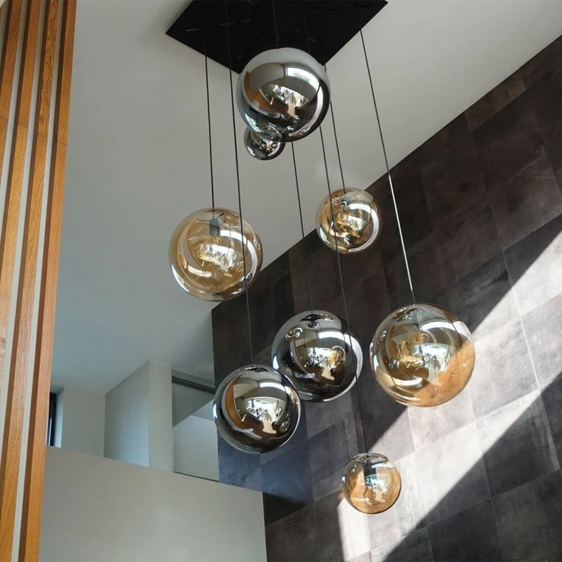 s.luce Orb XL Galerieleuchte 8-flammig mit Modular Baldachin