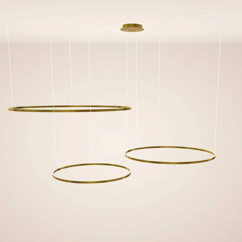 s.luce LED Ring Pendelleuchte 3-flammig Exzentrisch