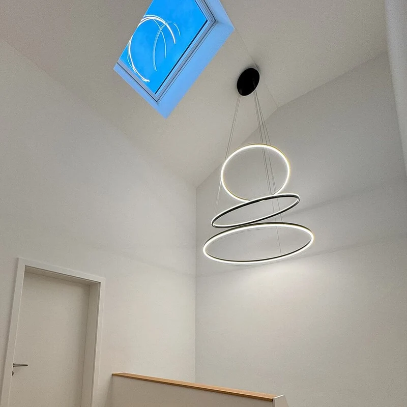 s.luce LED Ring Hängeleuchte 3-flammig Zentrisch