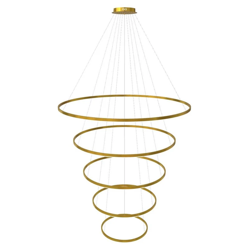 s.luce LED Ring Pendelleuchte 5-flammig Zentrisch