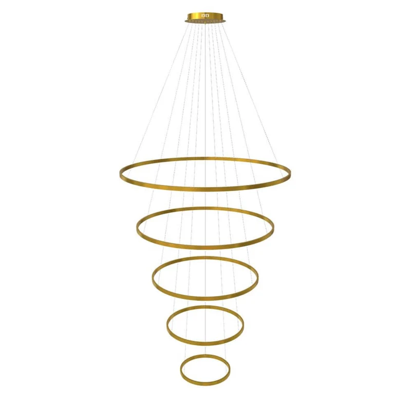 s.luce LED Ring Pendelleuchte 5-flammig Zentrisch