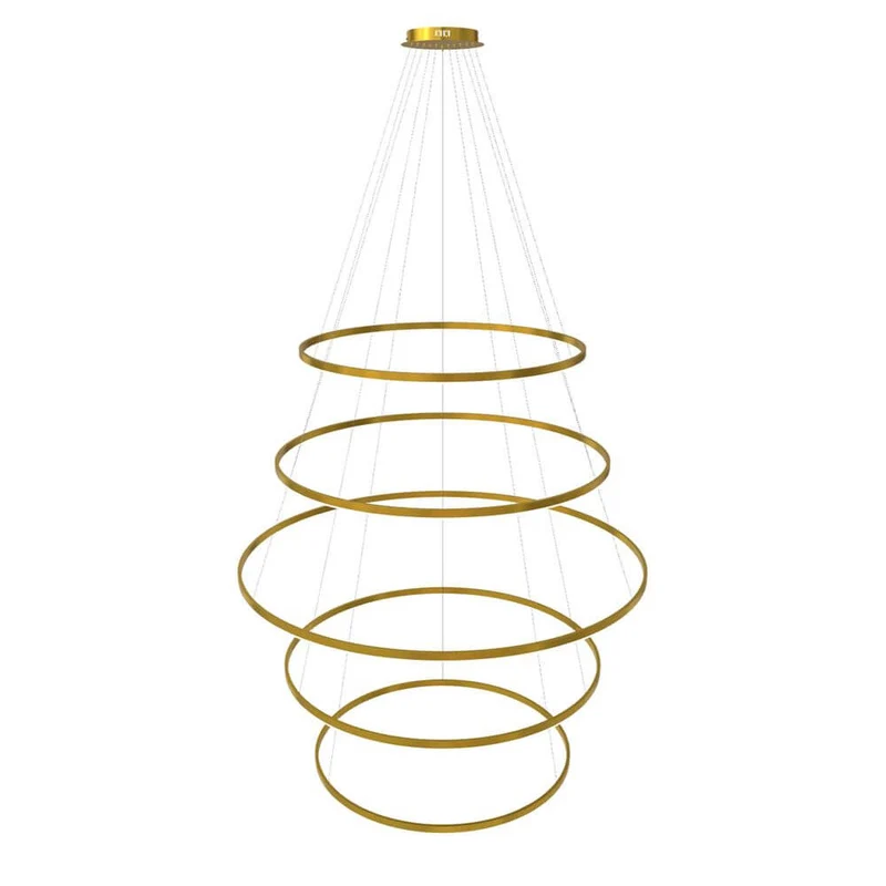 s.luce LED Ring Pendelleuchte 5-flammig Zentrisch