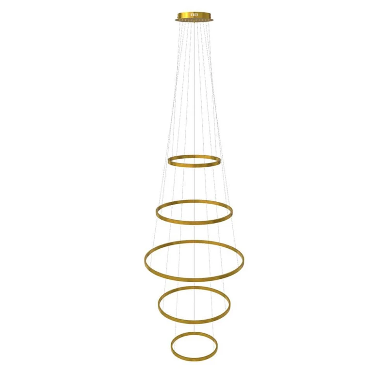 s.luce LED Ring Pendelleuchte 5-flammig Zentrisch