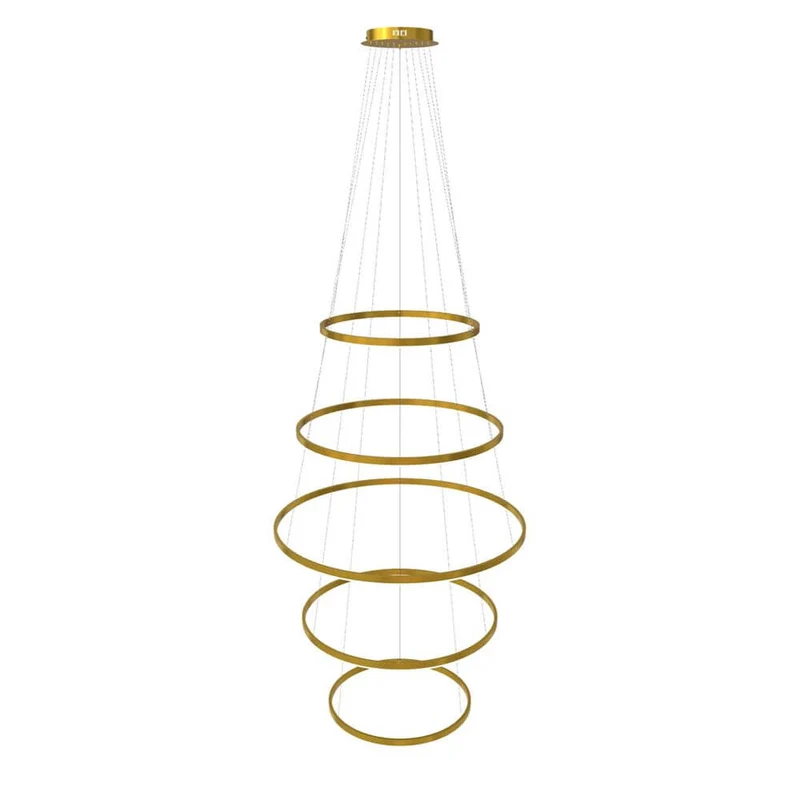 s.luce LED Ring Pendelleuchte 5-flammig Zentrisch