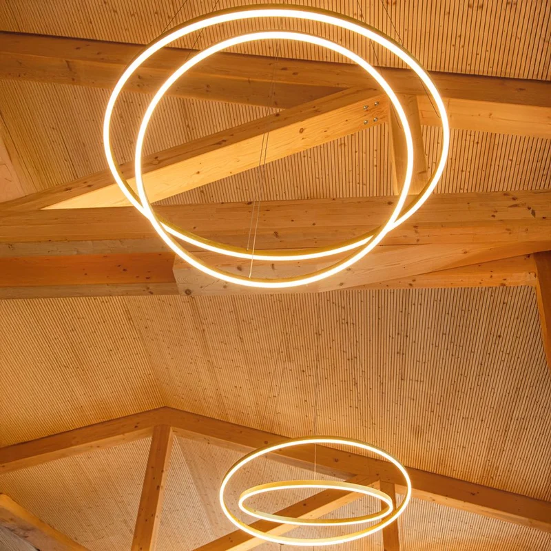 s.luce LED Ring Hängeleuchte 2-flammig Zentrisch