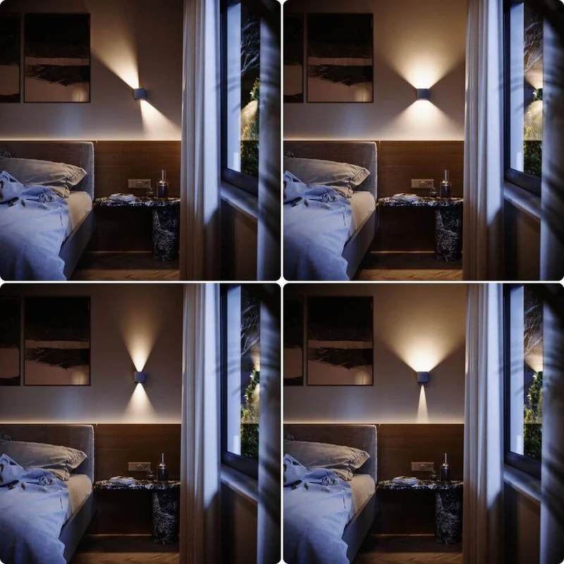 s.luce Ixa LED Wandlampe verstellbare Winkel Innen & Außen IP44