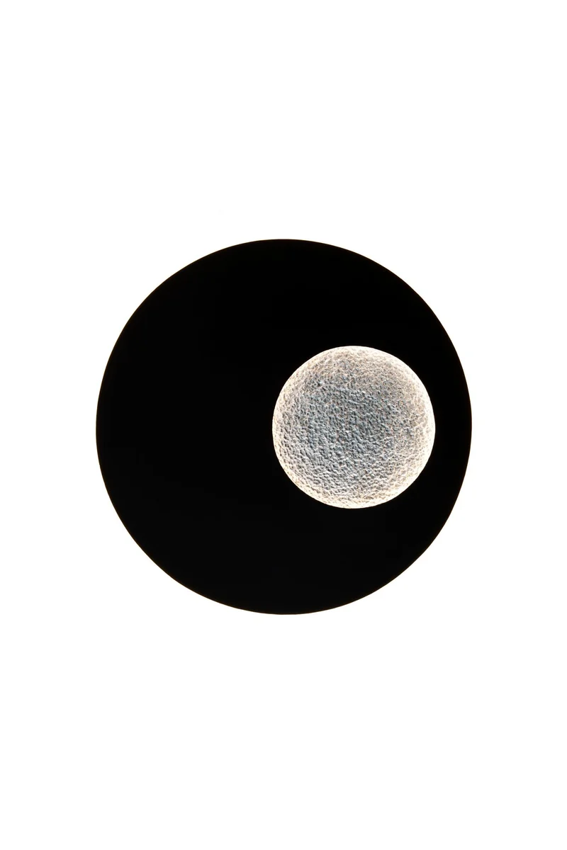LED-Deckenlampe Luna Rund Gross dimmbar gehämmert Ø 80cm