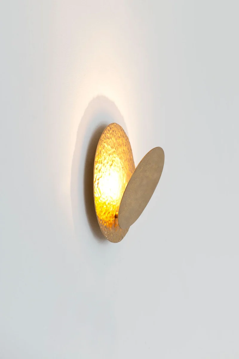 LED-Wandlampe Coronare Grande dimmbar mit Scheibe Rund