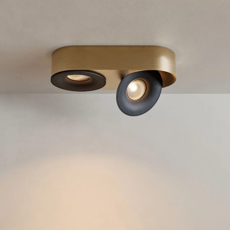 s.luce Santa Duo LED-Deckenleuchte schwenkbar 2-flammig