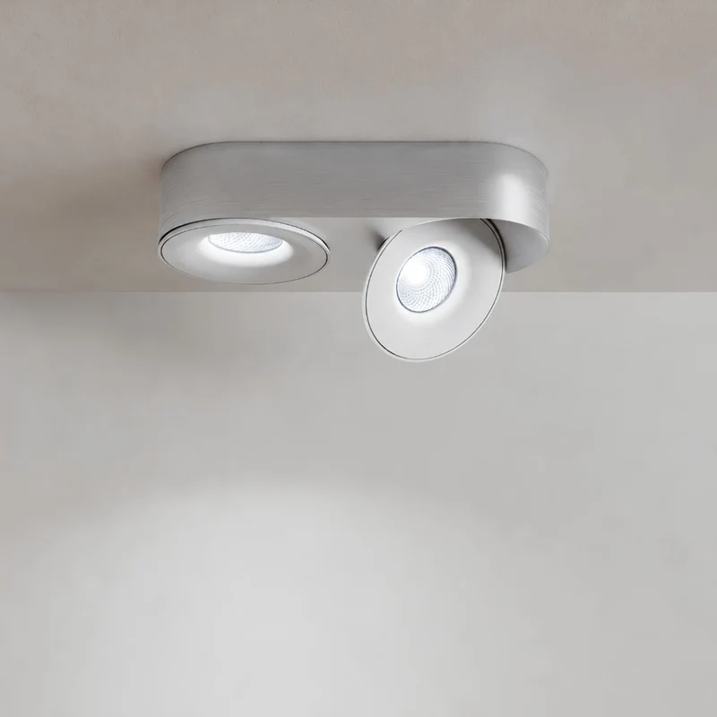 s.luce Santa Duo LED-Deckenleuchte schwenkbar 2-flammig