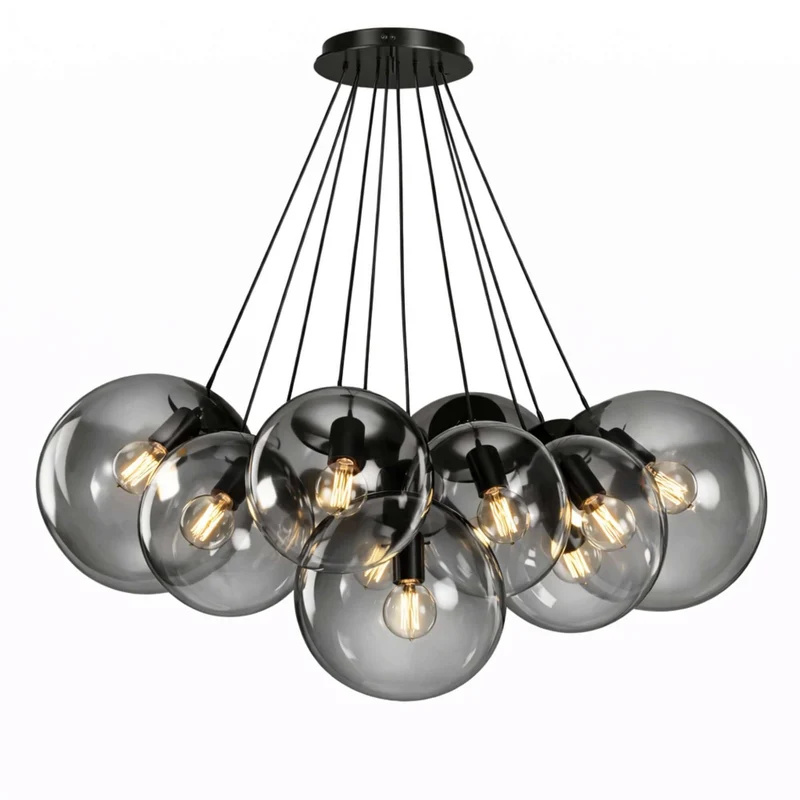 s.luce Orb Cluster Glas-Pendelampe 13-flammig 13x30cm