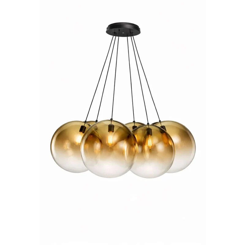 s.luce Orb Cluster Glas-Hängelampe 7-flammig 7x50cm