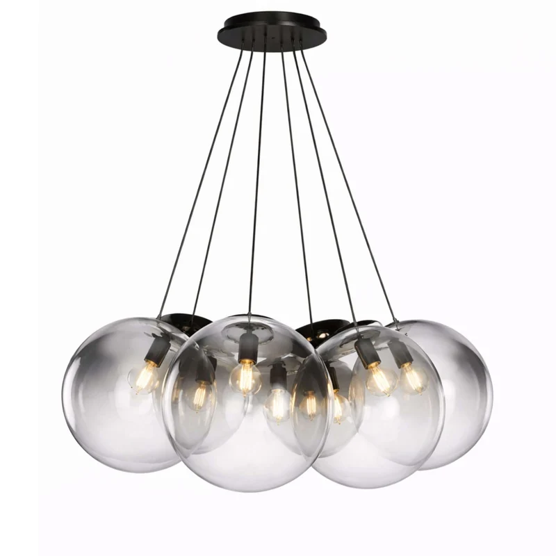 s.luce Orb Cluster Mehrfach-Pendelleuchte 7-flammig 7x40cm
