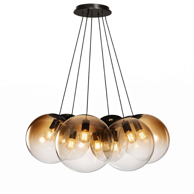 s.luce Orb Cluster Mehrfach-Hängelampe 7-flammig 7x30cm