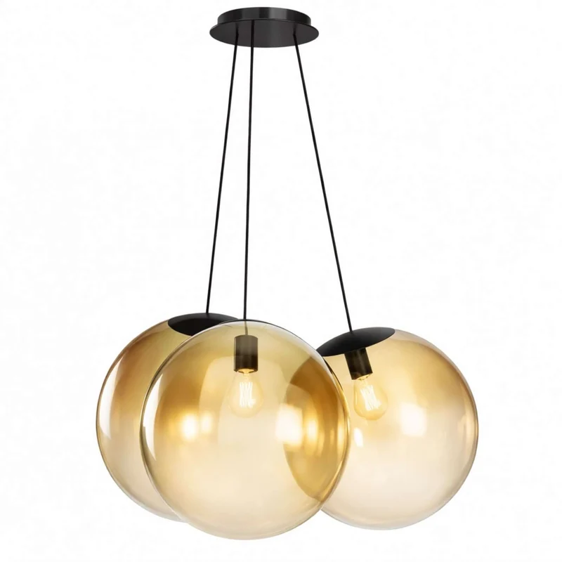 s.luce Orb Cluster Glas-Pendelampe 3-flammig 3x50cm