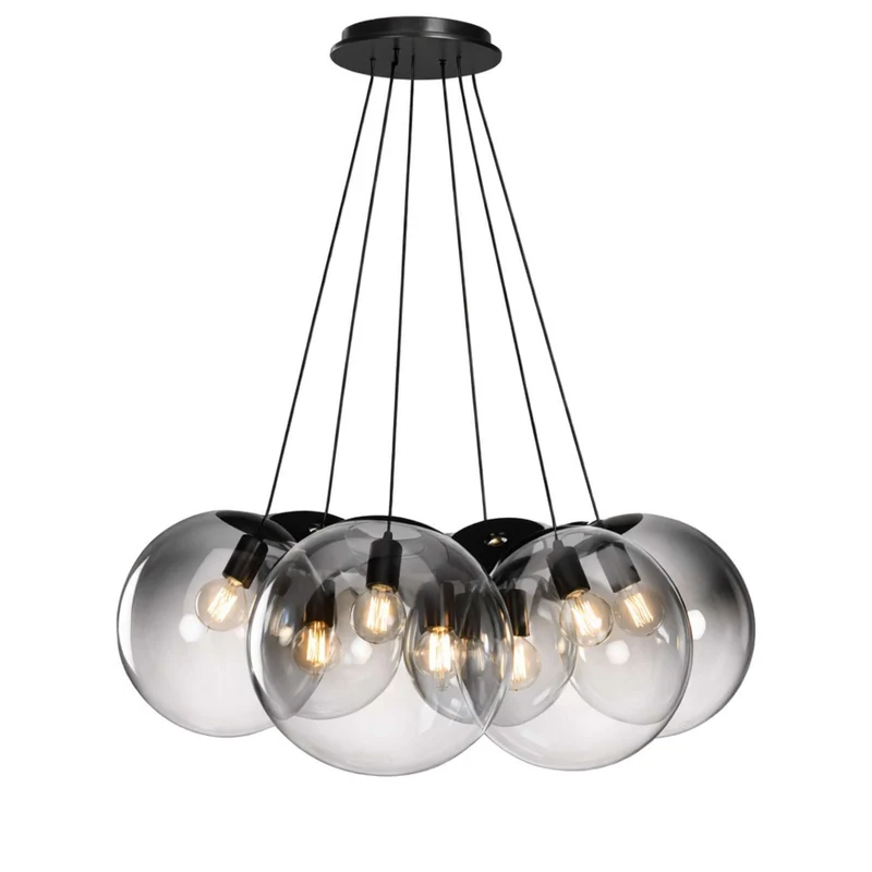 s.luce Orb Cluster Mehrfach-Pendelleuchte 7-flammig 7x20cm