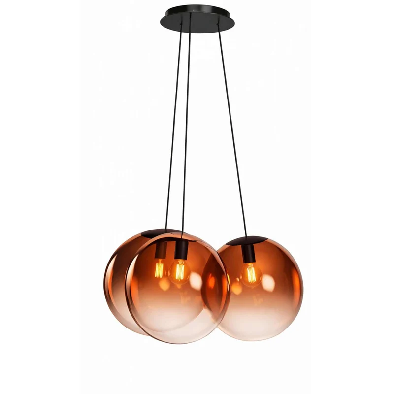 s.luce Orb Cluster Glas-Hängelampe 3-flammig 3x20cm