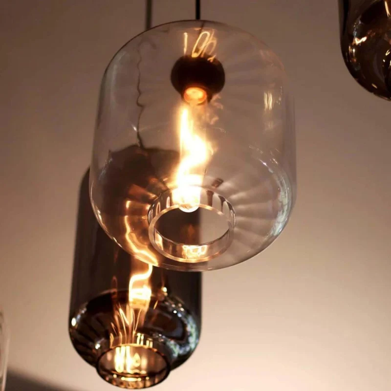 s.luce Velo Cluster Glas-Hängeleuchte 7-flammig 7x18cm