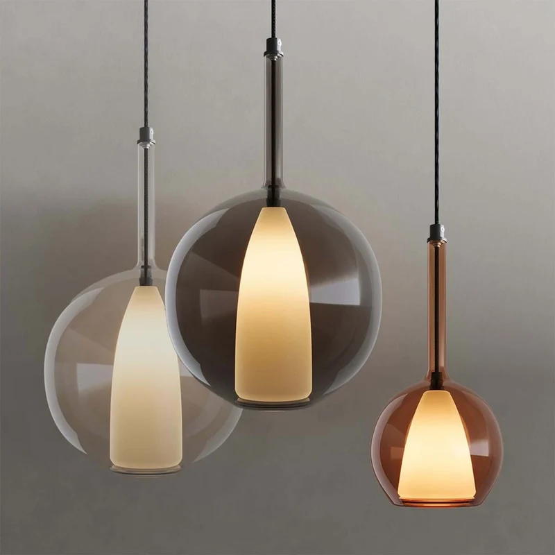 s.luce Belluna Cluster Glas-Pendelleuchte 7-flammig