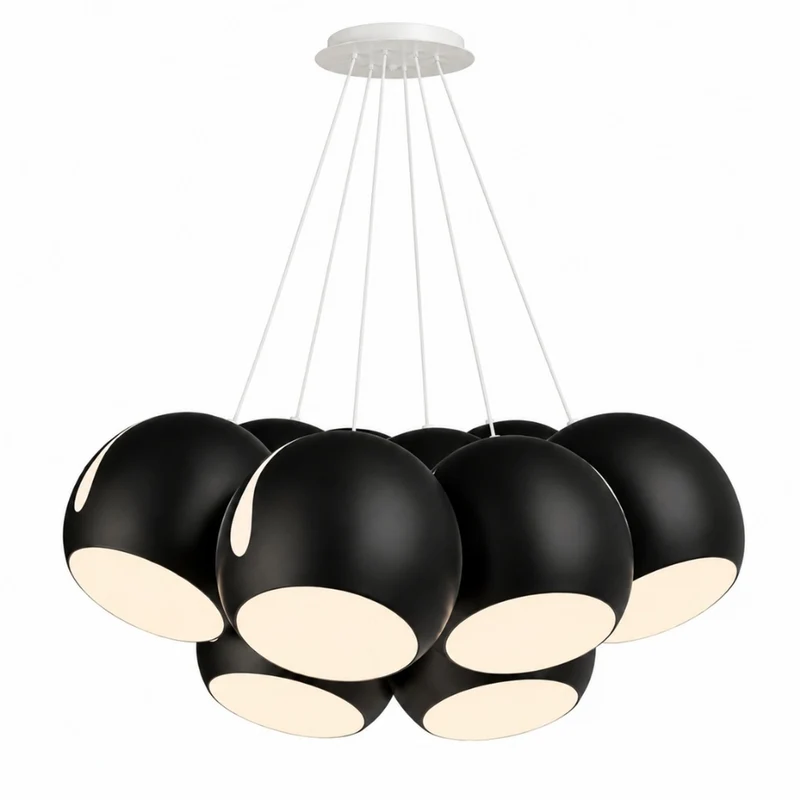 s.luce Ball Cluster Mehrfach-Pendelleuchte 7-flammig 7x30cm