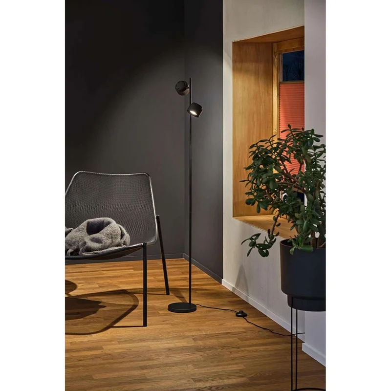 LED Stehleuchte Puric Pane 3 Stufen-Dimmbar Schwarz