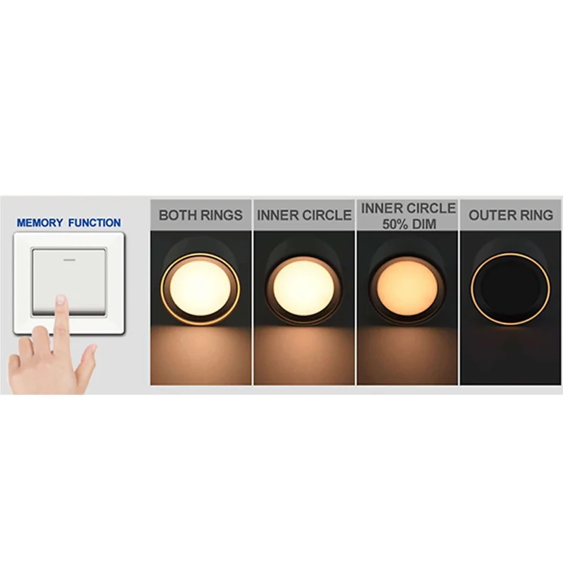 LED Deckenlampe Fallon Schwarz