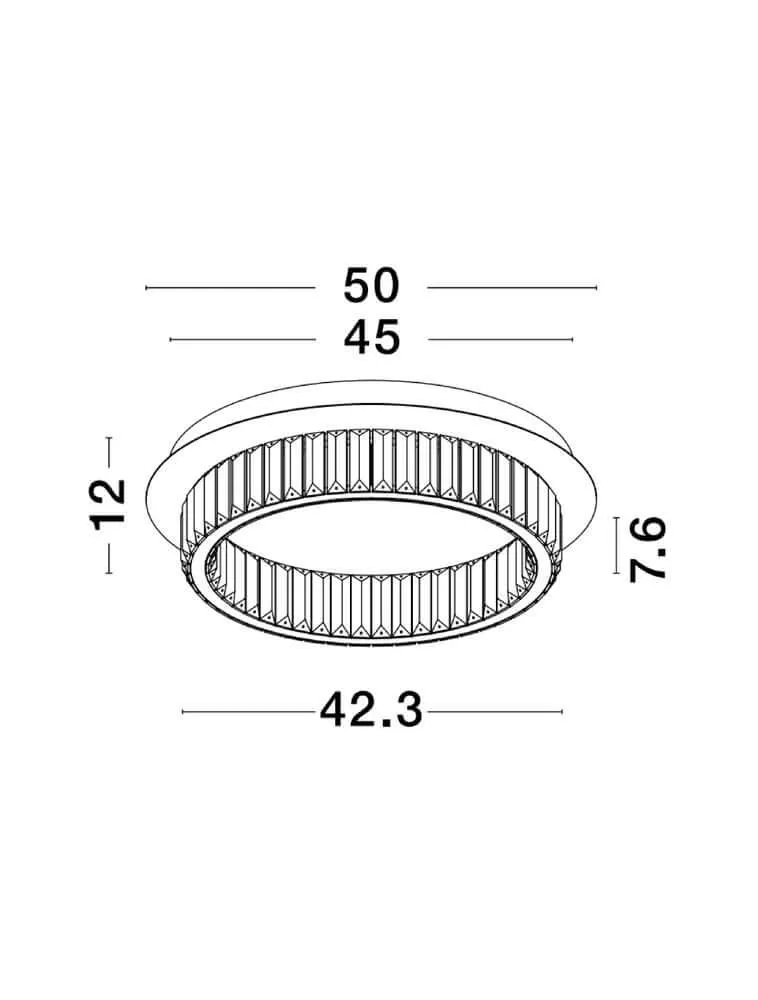Aurelia LED Deckenleuchte 3500K Chrom