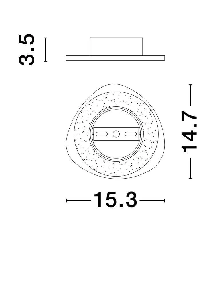 Atena LED Wandleuchte 3000K Weiß