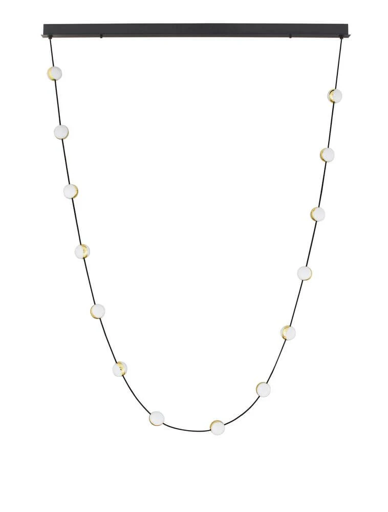 Alcinoe LED Pendelleuchte 3000K Schwarz, Gold