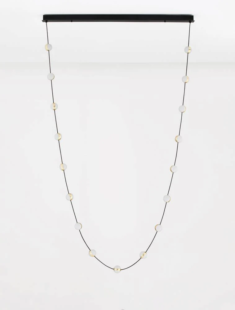 Alcinoe LED Pendelleuchte 3000K Schwarz, Gold