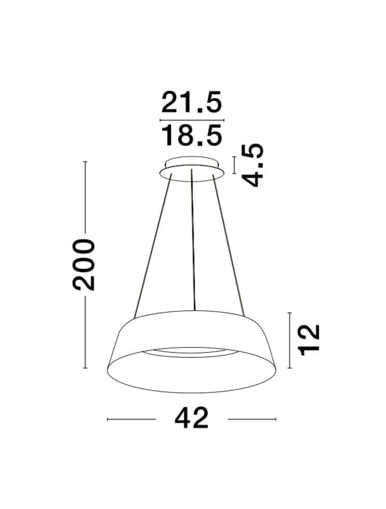 Alba LED Pendelleuchte Ø 42cm 3000K