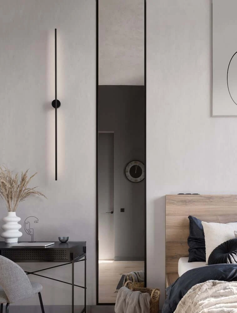 Aden LED Wandleuchte 3000K Schwarz