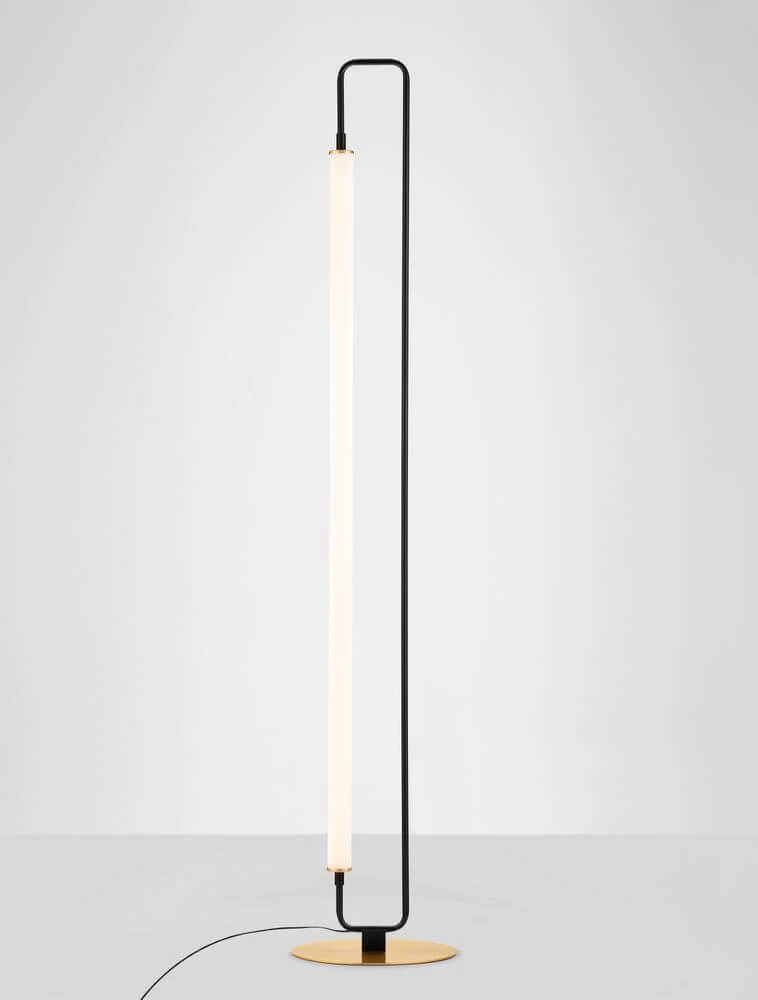 Wetro LED Stehlampe 3000K Schwarz, Gold