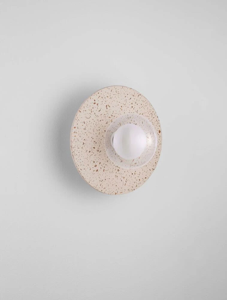 Vrahos Wandleuchte G9 Ø 29,5cm Beton Beige