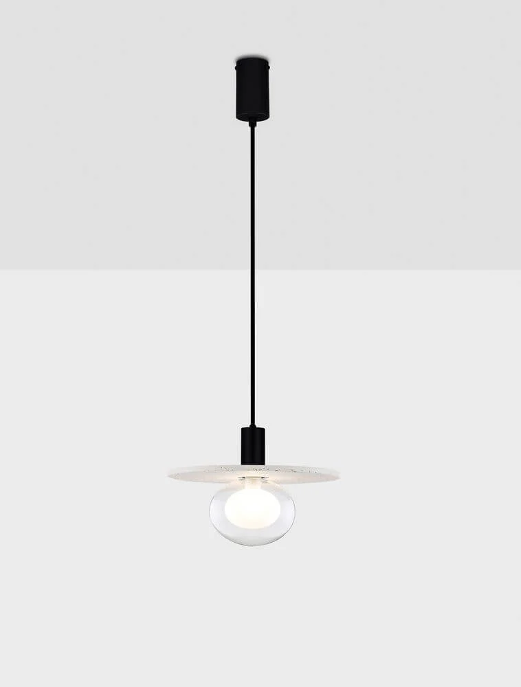 Vrahos Pendelleuchte G9 Ø 29,5cm Beton Beige