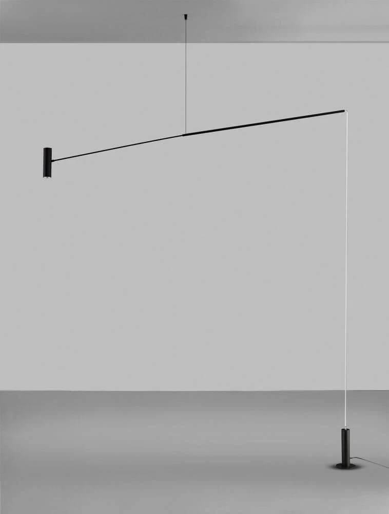 Voice LED Stehlampe 3000K Schwarz