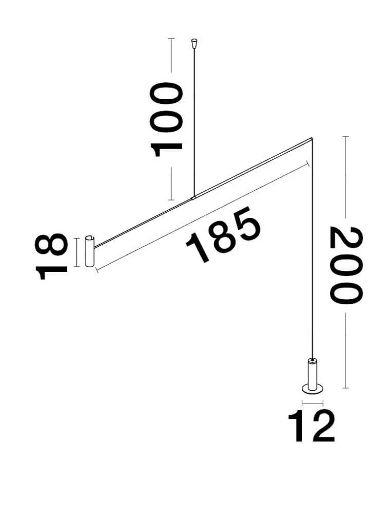 Voice LED Stehlampe 3000K Schwarz