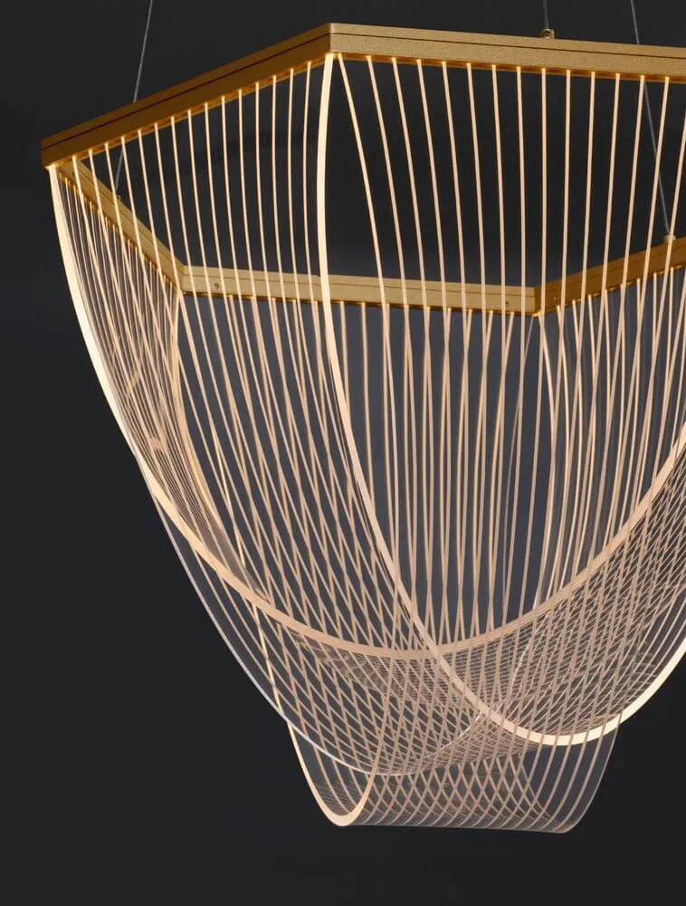 Valentin LED Pendelleuchte 3000K Gold
