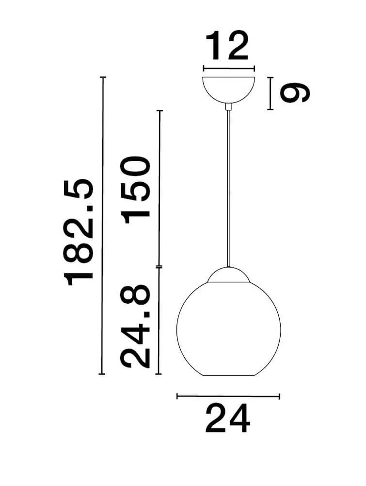 Midori Pendelleuchte E27 Ø 24cm