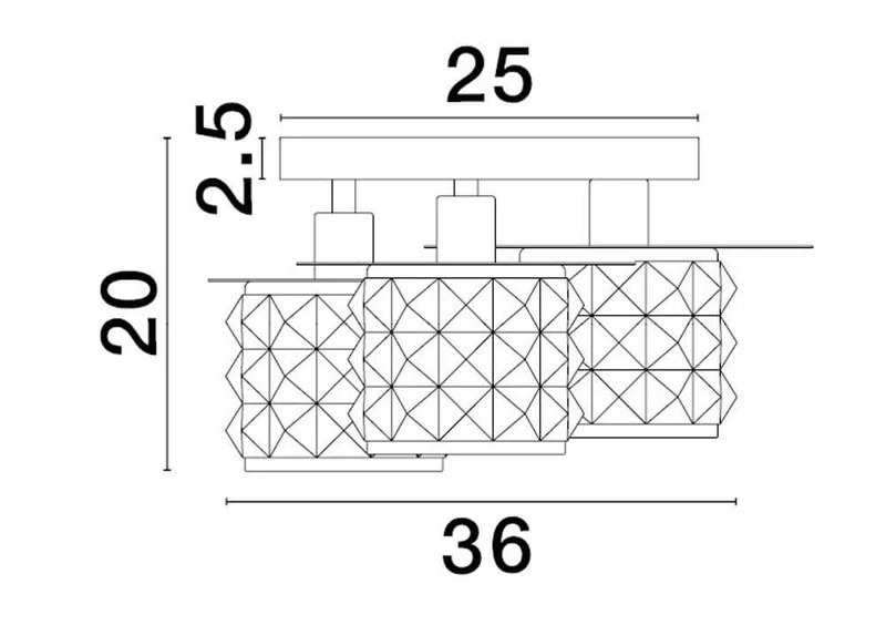 Lawan Deckenleuchte 3-flammig Ø 36cm