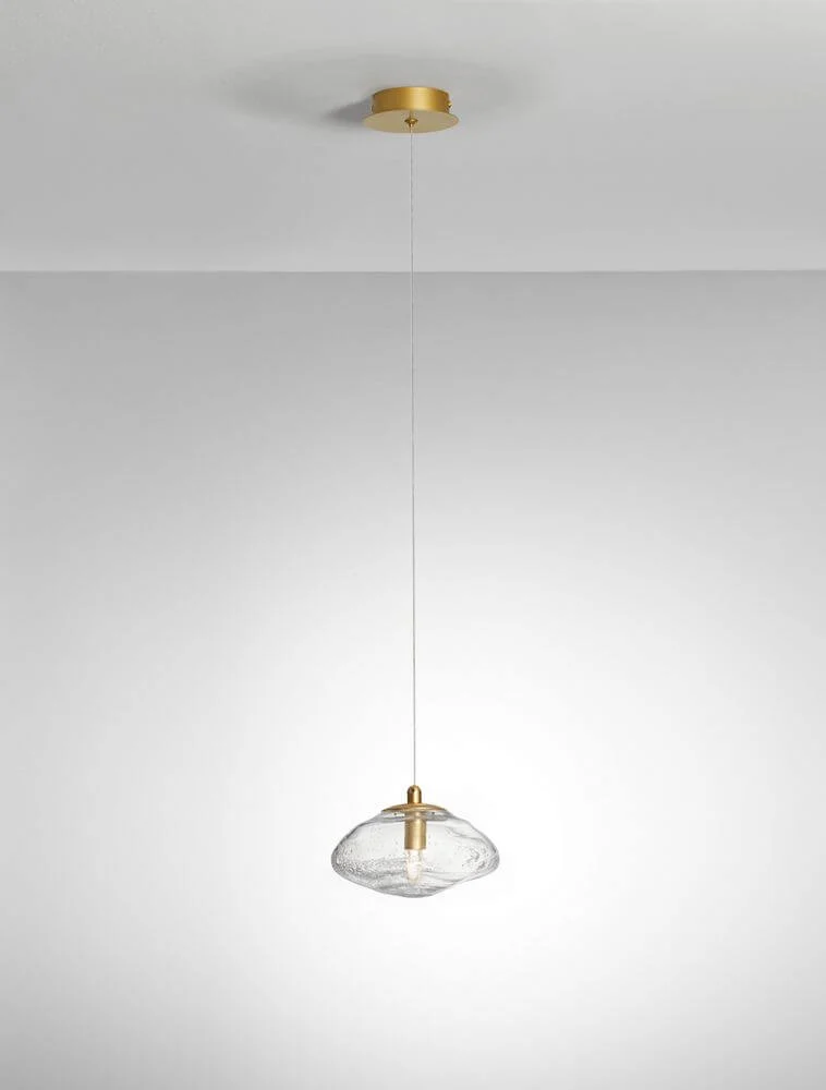 King Pendelleuchte G9 Gold, Transparent