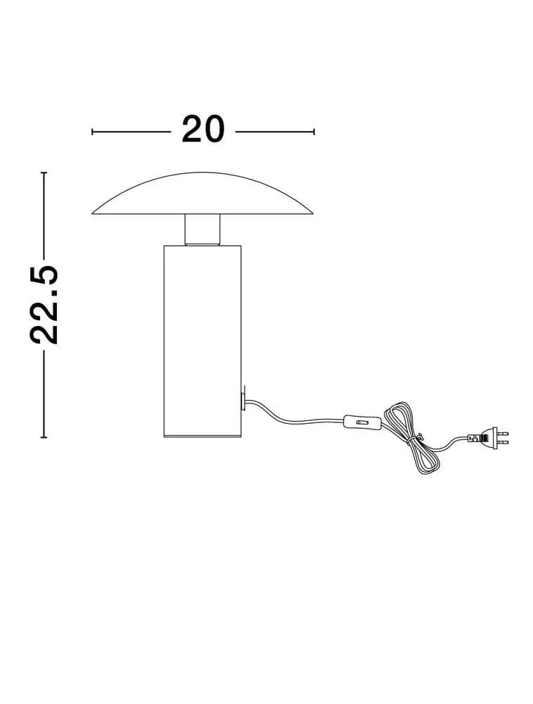 Karpos LED Tischleuchte Ø 20cm 3000K