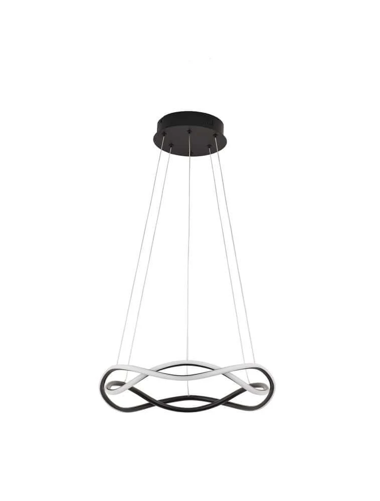 Jinal LED Deckenleuchte 2-flammig 3000K Schwarz