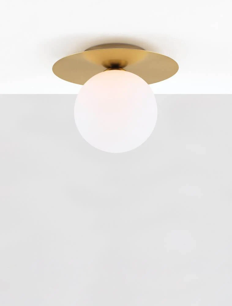 Indigo Deckenleuchte Gold, Weiß