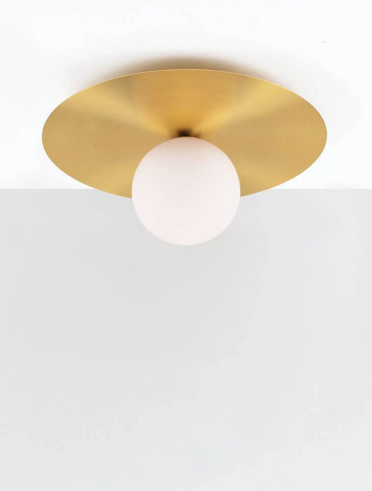 Indigo Deckenleuchte Gold, Weiß